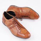 Zilli Tan Peccary Leather and Genuine Crocodile Sneakers US 11 (Eu 44) Shoes