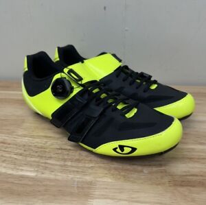 Giro Sentrie Techlace Road Cycling Shoe Men’s 9.5 US 42.5 EU Neon Yellow