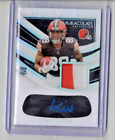 CEDRIC TILLMAN 2023 IMMACULATE ROOKIE 2 COLOR EYE BLACK PATCH AUTO #2/10*BROWNS*