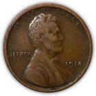 1914 Lincoln Wheat Cent Choice Very Fine VF+ Coin #6796