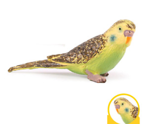 8cm Green Parrot Bird PVC Toy Wild Animal Figure Doll Kids Gift