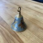 Brass and Enamel Cloisonné Dinner Bell or Ornament