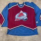 Vintage 90s Colorado Avalanche starter jersey Size XXL