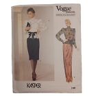 Vogue Designer Kasper 1189 Women Size 8 Elegant Top & Dress UNCUT Pattern
