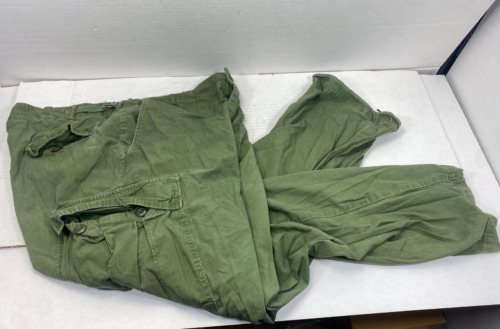 New ListingVietnam Era Large Regular Poplin 3rd pattern Jungle Trousers Button Fly 67' USED