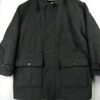 LL BEAN Vintage Gray 100% Wool Insulated Coat Jacket Thinsulate Size Large *READ