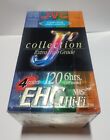 JVC J' Collection EHG VHS T-120KL4P 4 Colors VHS TAPES