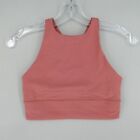 Lululemon Strappy Sports Bra Womens 6 Pink Sleeveless Cropped Athletic