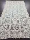 Vintage Point de Venise needle lace Banquet tablecloth 287x157cm