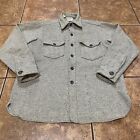 Vintage LL Bean Northwoods Shirt Jacket Mens Size Large 100% Wool USA Made 70s
