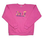 Vintage Sweatshirt Hot Summer Day Okoboji Cotton Deluxe Fleece Unisex M Pink