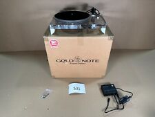 New ListingDAMAGED GOLD NOTE TURNTABLE VALORE 425 PLUS ACRYLIC FOR PARTS ONLY #531