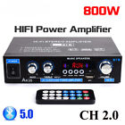 Home Digital Amplifiers Bass Audio Power Bluetooth Hifi FM Subwoofer Speakers