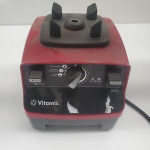 Vitamix 6300 Red Blender Base, Untested, Parts/Repair