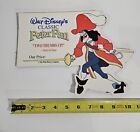 RARE Peter Pan Captain Hook VHS Cardboard Advertising Display - Walt Disney