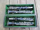 2 Antique Wood Clarinets - Wurlizter & Esther (?) for Repair - w/ Double Case