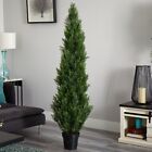 6' Cedar Pine Artificial Topiary Tree Home Decor UV (Indoor/Outdoor) Retail $245