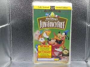 New ListingDisney Fun And Fancy Free VHS New Factory Sealed Clamshell Limited Edition