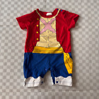 One Piece Luffy Anime Themed Baby Boy Clothing, Size 6 Months