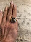 US military army veteran rings GOLD Tone Size 12