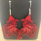 koi fish earrings with stainless steel hooks; gift for teens & women