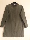 COS Button Down Trench Coat Olive Green Size 2