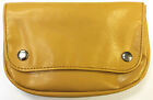Eclipse Mustard Fold Up  Leatherette Tobacco Pouch w/ Rolling Paper Slot #3311