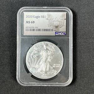 New Listing2020 (S)  Silver American Eagle NGC MS 69