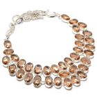 Morganite Oval Shape Gemstone Handmade Superb Gift For Love Jewelry Necklace 18