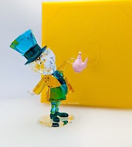 NIB SWAROVSKI Crystal Disney Alice In Wonderland Mad Hatter Figurine 5671298