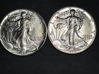 (Lot of 2) Silver American Eagle’s 1987 and 1988