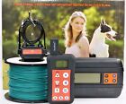 Remote Dog Training Collar & In-ground Electronic Containment Fence System Combo