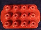 ROSHCO RED Flexible Silicone Bakeware 12 Hole Muffin/Tart/Funnel Pan