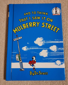 And to Think That I Saw It on Mulberry Street Dr. Seuss Book Club Edition EUC