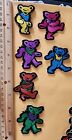 Grateful Dead Dancing Bears Band Logo Embroidered Iron/Sew On Patches Set Of 6