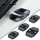 4Pcs Black Car Parts Stainless Steel Door Lock Protector Cover For Mercedes-Benz (For: Mercedes-Benz Sprinter 2500)