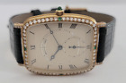 Breguet Heritage 18K Gold & Diamond/Emerald -Set Rectangular Watch Ref: 3491