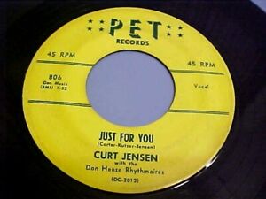 Curt Jensen - ROCKABILLY - EX AUDIO & VG+ VINYL - Just For You / If I Only Knew