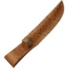 Fixed Blade Belt Sheath Genuine Leather With Python Pattern Fits Up To 6