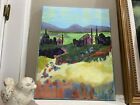 Carol Ann Nason Signed French Countryside Impressionist Painting Canvas 11