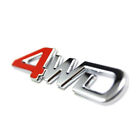 4WD Logo Badge Emblem Car Side Fender Rear Trunk Tailgate Decal Metal 3D Sticker