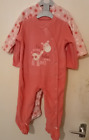 2Pack Dunnes, Baby Girl Fleece Jumpsuit Romper Bodysuit Outfit Warm Clothes, New