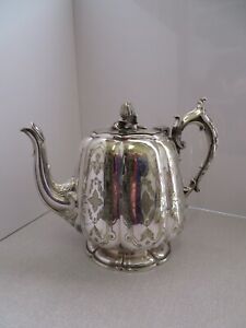 Elkington Mason Silver Plate  Teapot  Victorian E M & Co.