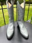 Old West Boots Mens Cowboy Western Boots Gray Leather sz 12 D India 12272019 EUC