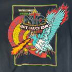 NYC Hot Sauce Expo 2019 Black Graphics T Shirt Fruit of the Loom Size Large