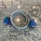 4 Ft. PS2 KVM Switch Computer Cables For VGA Keyboard Mouse