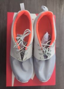 Nike Roshie One Platinum Premium Grey Hyper Orange Size 9.5 Mens Shoes 525234011