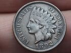 1892 Indian Head Cent Penny- AU Details, Nearly 4 Diamonds