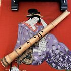 Shakuhachi, 52cm  1 syaku 7 sun Japanese traditional Bamboo flute w/ casebag