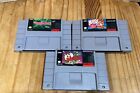 Super Nintendo (SNES) Games Lot Bundle (3)Games All Tested And Working